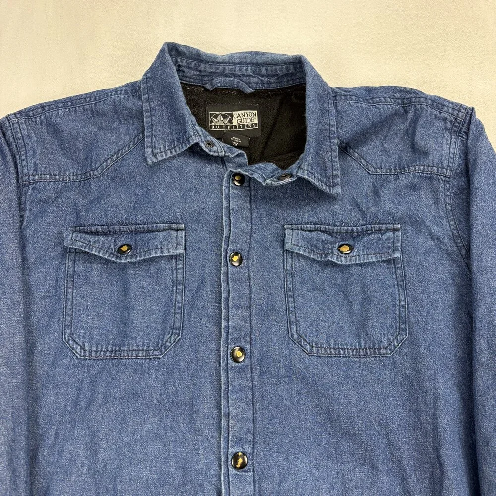 Canyon‎ Guide Outfitters Lined Denim Jean Jacket XL